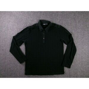 Mexx Polo Shirt Men Extra Small Black Long Sleeve Classic Preppy Casual Business
